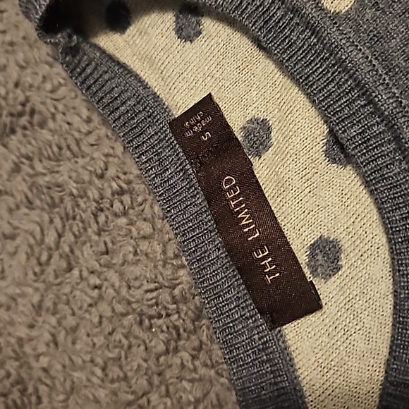 Polka Dot Grey Sweater - Picture 2 of 7